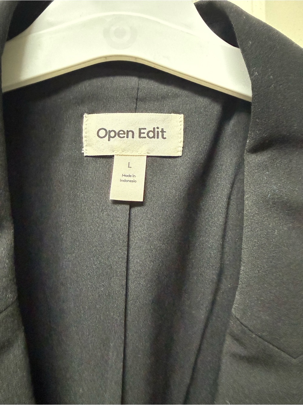 Nordstroms Open Edit oversized black blazer size LARGE - Picture 2 of 2